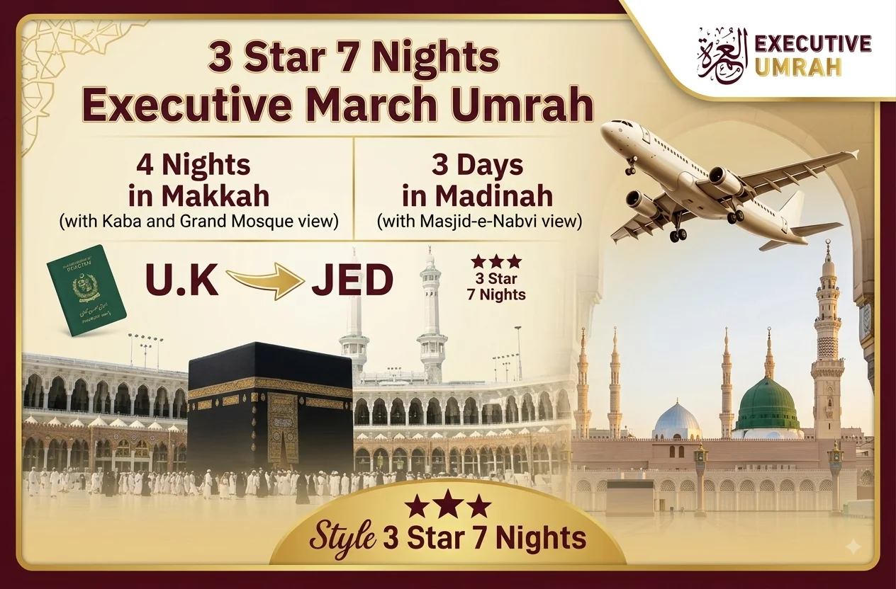 7 Nights Executive March Umrah